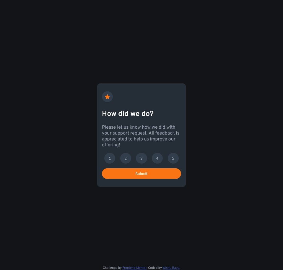 Interactive Rating Component